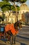 Touristic horse-drawn carriages in Rome