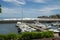 The touristic port of Saint Gilles on La Reunion island, France