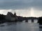 Touristic riverside in regensburg in germany