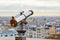 Touristic telescope overlooking Montmartre