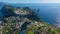 Touristic Town on Capri Island in Bay of Naples, Italy.