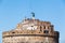 Tourists admire of Rome from an observation deck at top of Saint Angel Castle