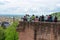 Tourists Admiring View of Heidelberg from Castle