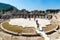 Tourists on Amphitheater Coliseum in Ephesus Turkey