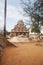 Tourists at ancient Pancha Rathas temple, Mahabalipuram