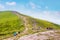 Tourists ascending the mountain. Ukrainian Carpathians, Hoverla_