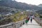 Tourists at Badaling side of the Great Wall of China