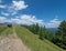 Tourists at Baiu Mountains, Romania