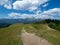 Tourists at Baiu Mountains, Romania