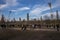 Tourists beside Berlin Wall, Berliner Mauer