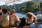 Tourists on the boat in Mljet National Park