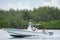 Tourists boating in Miami Beach on the weekend. Image taken with a telephoto lens