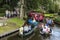 Tourists and Boats in Canals Giethoorn