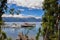 Tourists boats at the pier in Lake Nahuel Huapi