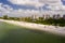 Tourists on Bonita Beach Florida USA