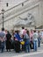 TOURISTS AT THE CAMPIDOGLIO SQUARE- ROME