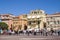 Tourists in central square in Monaco-Ville