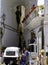 tourists in the characteristic streets of the historic center of Ostuni.