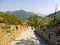 Tourists climbing Huanghuacheng Great Wall