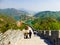 Tourists climbing Huanghuacheng Great Wall