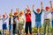 Tourists with colorful Indian traditional turbans