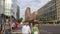 Tourists Cross The Street At Traffic Lights Near Potsdamer Platz In Berlin