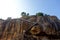 Tourists Descend the High Sigiriya Rock