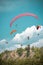 Tourists doing paragliding in Manali