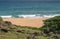 Tourists on Donkey Beach in Kauai