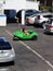 Tourists driving go carts by the beach in clearwater, Florida