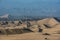 Tourists dune buggies peruvian coast at Ica Peru