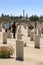 Tourists at El Alamein War Cemetery in northern Egypt.