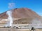 Tourists on the El Tatio geothermal field