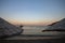 Tourists enjoy the sea on the Karaincir beach of Bodrum, a popular holiday destination.