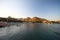 Tourists enjoy the sea on the Karaincir beach of Bodrum, a popular holiday destination.