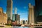 Tourists enjoying architecture tour in Chicago