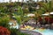 The tourists enjoying water attractions in Siam waterpark