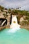 The tourists enjoying water attractions in Siam waterpark