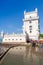 Tourists enter the Belem tower, Lisbon