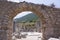 Tourists in Ephesus ancient city old ruins at sunny day, Izmir, Turkey. Turkish famous landmark