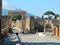 Tourists exploring ancient Roman ruins