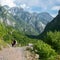 Tourists exploring the beautiful Albanian nature