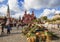 Tourists at the festival `Golden autumn` in Moscow on Red square