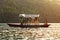 Tourists on Fewa lake in Pokhara, Nepal.