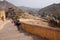 Tourists in Fort Amber in Jaipur