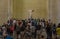 Tourists in front of The Winged Victory of Samothrace, Louvre Paris