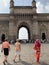 Tourists at the Gateway of India Monument, Mumbai