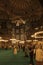 Tourists in Hagia Sophia or Ayasofya Mosque at night