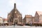 Tourists at the Hauptmarkt in Nuremberg