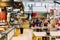 Tourists Having Lunch At Lisbon Market Restaurant Of Mercado de Campo de Ourique In Lisbon